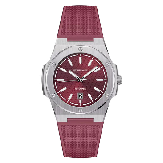 SP0022 Architekt Automatic - Wine Red Color - Silisone Strap