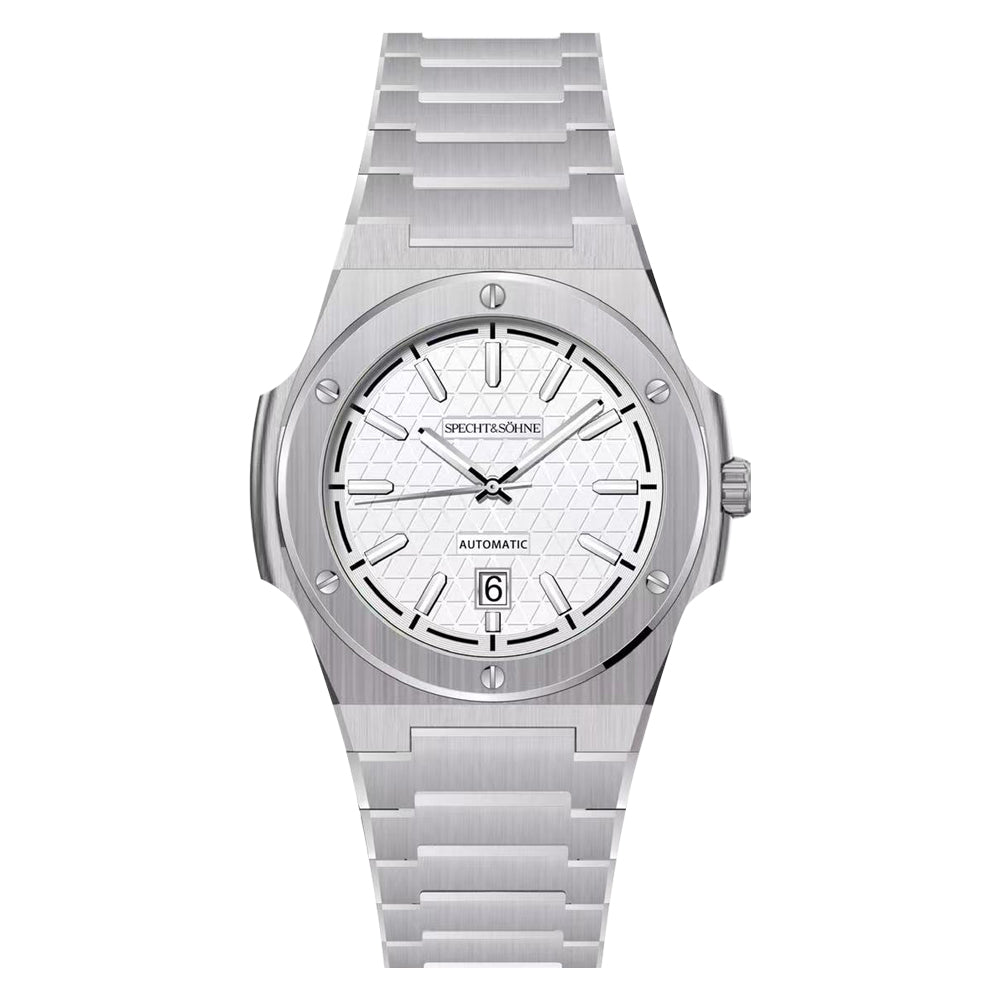 SP0022 Architekt Automatic - White Color - Steel Strap