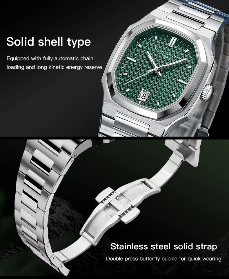 2024 Specht&Sohne New Elegant 38MM Automatic Watch Japan NH35 Movt Mechanical Watches For Men Stainless Steel 50M Waterproof