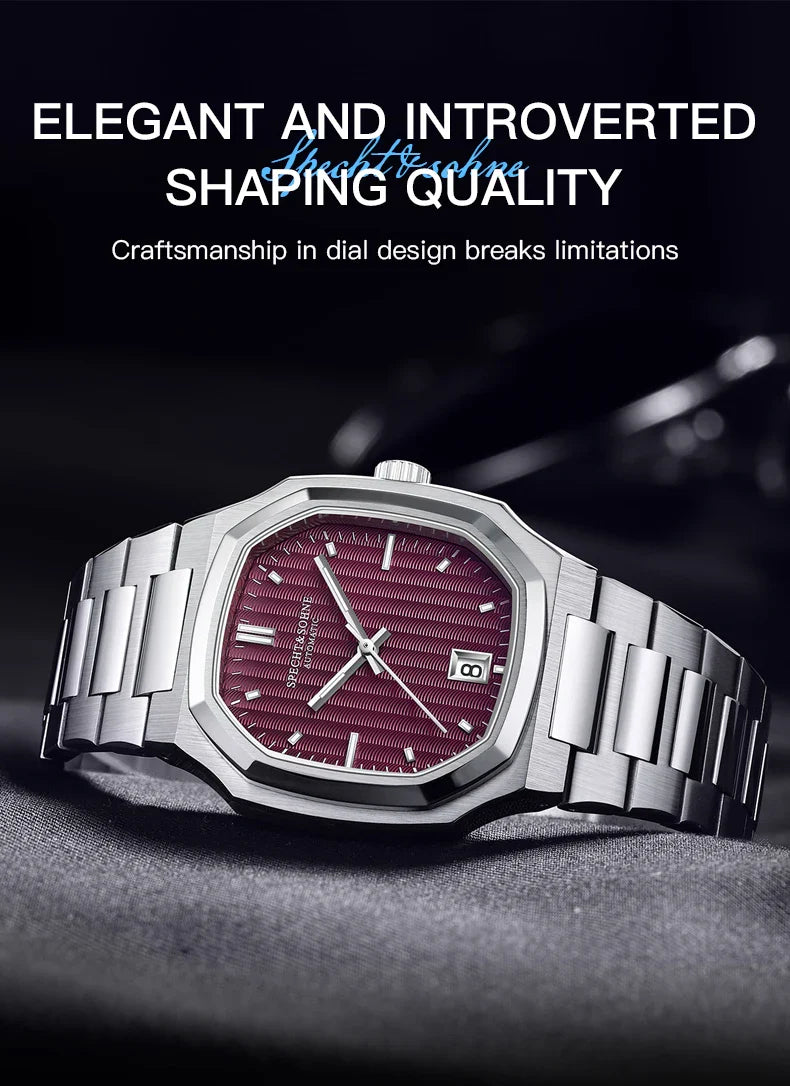 2024 Specht&Sohne New Elegant 38MM Automatic Watch Japan NH35 Movt Mechanical Watches For Men Stainless Steel 50M Waterproof